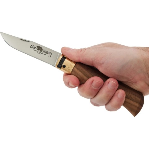 Нож Old Bear Classic L, W1.4060 steel, Walnut wood walnut