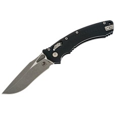 Нож Microtech Amphibian Ram-Lock, клинок Apoc Fluted, черная рукоять G10