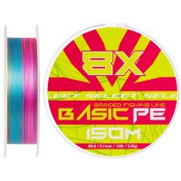 Шнур Select Basic PE 8X Multicolor 150m #0.6/0.10mm 12lb/5.5kg