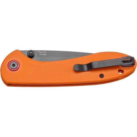 Нож CJRB Feldspar Black Blade, AR-RPM9 Steel, ц:orange