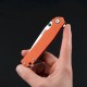 Ніж складаний туристичний Ruike P801-J, (8.6 см) 14C28N /  G10 помаранчевий