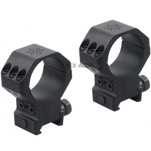 Кільця Vector Optics X-Aссu 34 мм на Вівер/Пікатіні з регульованою висотою 34,5-40,5 мм