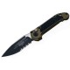Нож Microtech L.U.D.T. S/E Gen III,  черный клинок, полусеррейтор, рукоять OD green