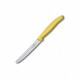 Кухонний ніж Victorinox SwissClassic Tomato&Sausage лезо 11см хвил. з жовт. ручкою