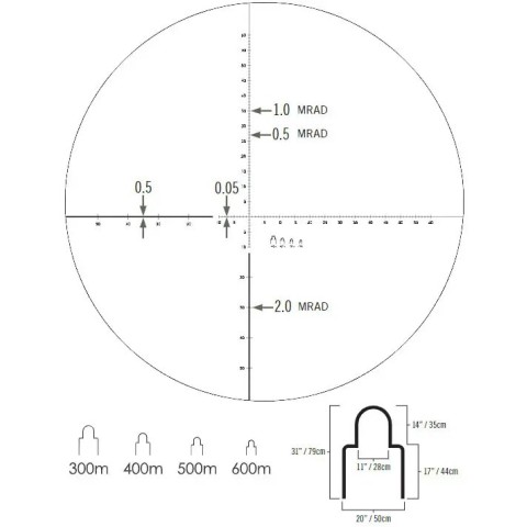 Монокуляр Vortex SOLO®  R/T 8х36 с дальномерной сеткой MRAD