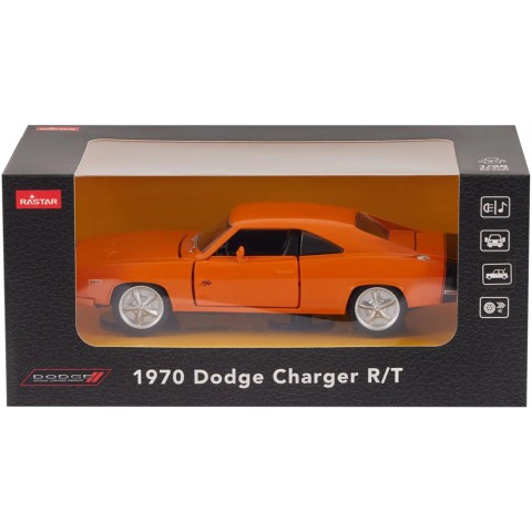 Машинка Rastar 1970 Dodge Charger R/T 1:36 Оранжевый