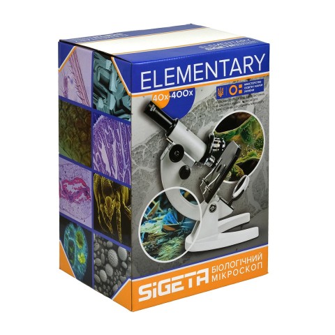 Мікроскоп SIGETA ELEMENTARY 40x-400x LED Mono