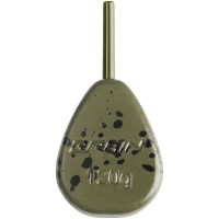 Грузило Brain In-Line Flat Lead 120g 2шт/уп green