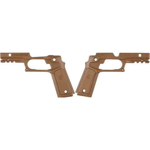 Накладки на рукоять Recover Tactical CC3P Tan для 1911 Black/Tan