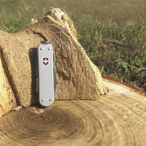 Ніж Victorinox Minichamp Alox 58мм,15функ,ріфл.срібл