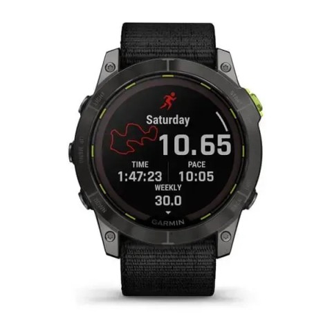 Смарт-годинник Garmin Enduro 2 з чорним нейлоновим ремінцем