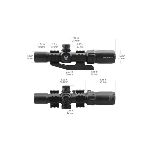 Оптический прицел Vector Optics  MUSTANG GENII 1-4X30 (30 мм) Illum. SFP