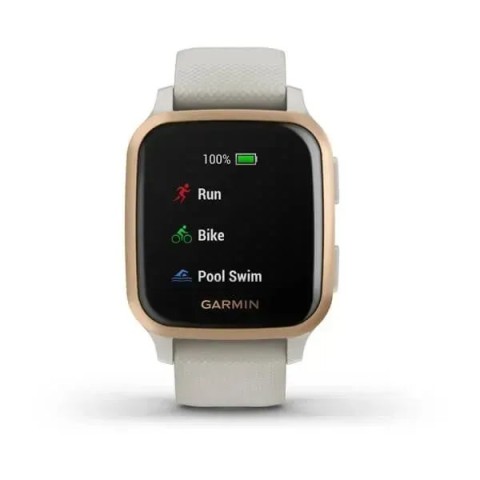 Смарт-часы Garmin Venu Sq Music Edition светло-песочные с розово-золотистым безелем