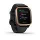 Смарт-годинник Garmin Venu Sq Music Edition чорний з рожево-золотистим безелем