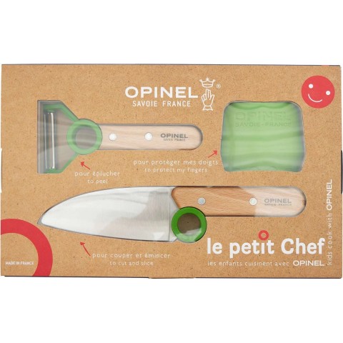Набор ножей Opinel Le Petite Chef Green VRI Inox