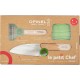 Набор ножей Opinel Le Petite Chef Green VRI Inox