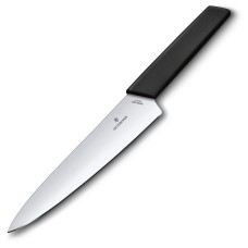 Ніж кухонний шефський  Victorinox Swiss Modern Carving, 19 см, чорний, блістер