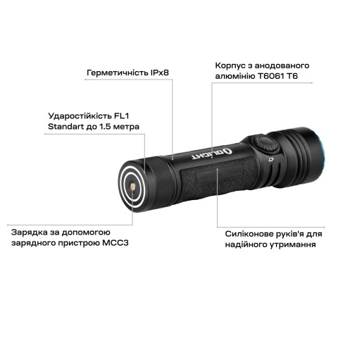 Ліхтар Olight Seeker 4 Pro Neutral White Black