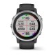 Смарт-годинник Garmin fenix 6S сріблястий з чорним ремінцем