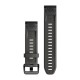 Ремешки для часов Garmin QuickFit 20 силиконовые графитовые