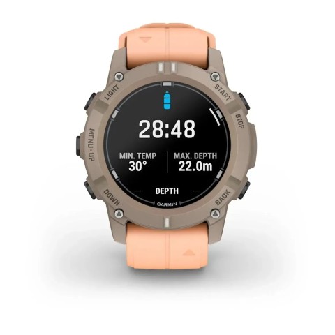 Смарт-часы Garmin Descent G2 цвета палома с ремешком цвета розовая ракушка