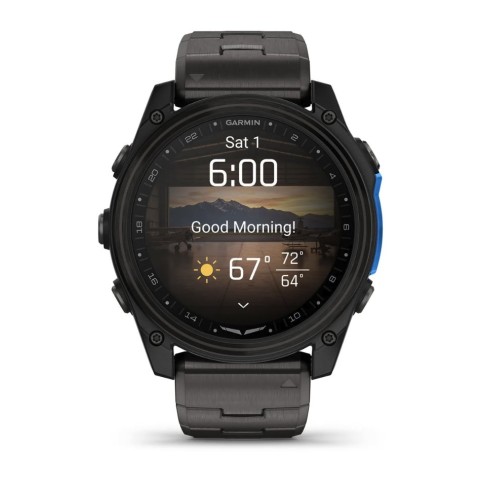 Авіаційний годинник Garmin D2 Mach 2 51мм Carbon Gray DLC Titanium із вентильованим титановим браслетом 010-02905-31