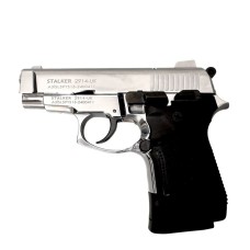 Стартовый пистолет Stalker 2914 UK Shiny Chrome Black Grips