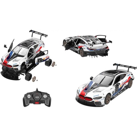 Машинка-конструктор Rastar BMW M8 GTE 1:18. Белый