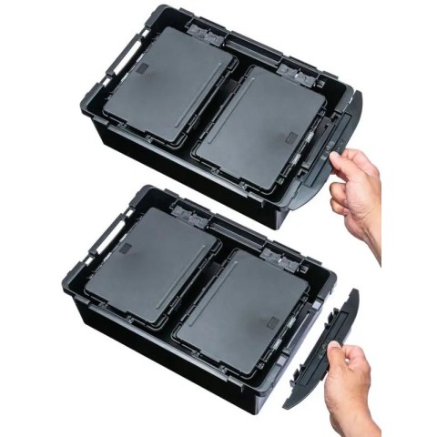 Коробка Meiho TRANS FORM A (VS-7090A) 361x246x111mm Black