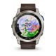 Смарт-годинник Garmin D2 Mach 1 з коричневим ремінцем Оксфорд