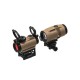 Комплект Sig Optics колiматор ROMEO-MSR 2 MOA та магнiфер JULIET3-MICRO 3X22MM FDE