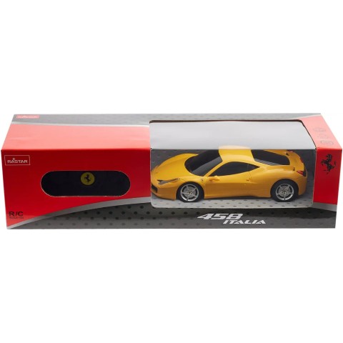 Машинка Rastar Ferrari 458 Italia 1:24 ц:желтый