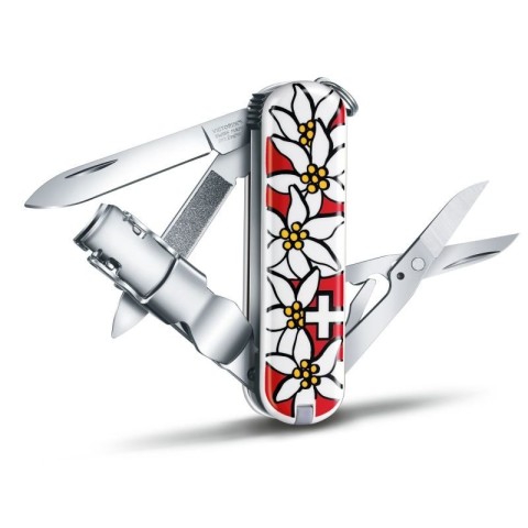 Ніж Victorinox NailClip 580 лезо 65мм,8функ,Edelweiss