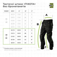 Тактичні штани "Піхота" без бронепакетів (Чорний Мультикам | 48-50 | 176-182) ТМ Балістика