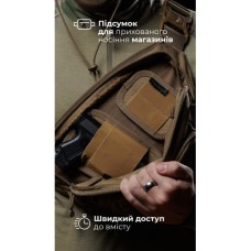 Підсумок-вставка для пістолетних магазинів (На велкро | Койот) ТМ Балістика
