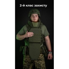 Бронежилет "Сармат" (S-L | 2 клас захисту | під бронеплити 25х30 см | Олива) ТМ Балістика