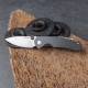 Ніж складаний кишеньковий Ruike P671-CB, (7 см) 14C28N / G10&carbon fiber чорний
