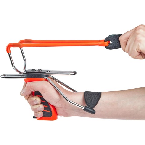 Рогатка Man Kung MK-SL06O с упором ц:оранжевый