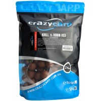 Бойлы Crazy Carp Silver Series Soluble 24mm Krill & Robin Red 1kg