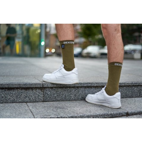Шкарпетки водонепроникні Dexshell Ultra Thin Crew OG, р-р L, хакі
