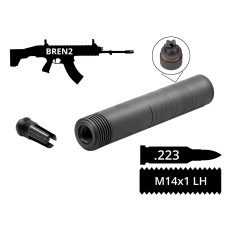 Глушник розбірний 2в1 з полум'ягасником AFTactical S441F24 .223 14x1LH CZ BREN 2