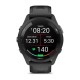 Смарт-годинник Garmin Forerunner 265 з чорними безелем і корпусом та чорним/сірим силіконовим ремінцем
