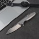 Ніж складаний туристичний Ruike P128-SF, (9.3 см) 14C28N / 3cr14n сірий