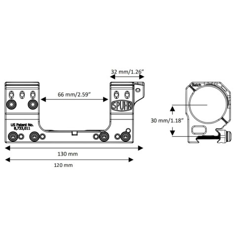 Моноблок Spuhr SP-4601C Gen3, Ø34 H30mm/1,18