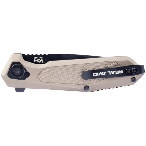 Нож Real Avid RAV-3, Black Oxide, Aluminum + SS ц:beige