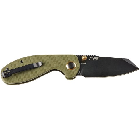 Нож CJRB Maileah L Black Blade, AR-RPM9 Steel, G10 green