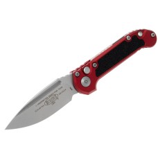 Нож Microtech L.U.D.T. S/E Gen III,  stonewash клинок, красная рукоять