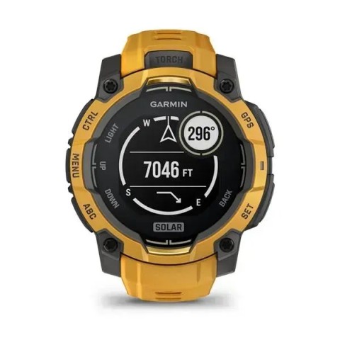 Смарт-годинник Garmin Instinct 3 (45 мм) сонячний спалах/сірий