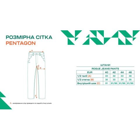Штани Pentagon Rogue Jeans Pants 44 32