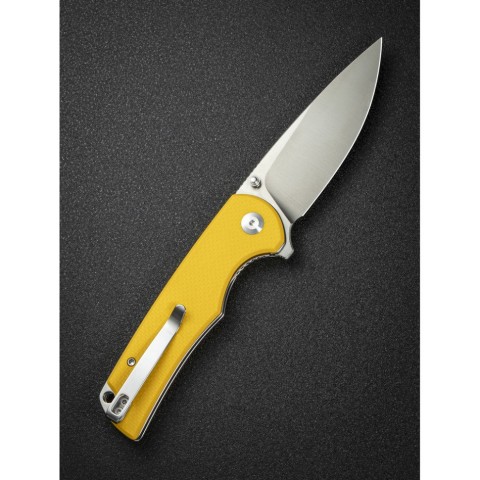 Ніж складаний туристичний Sencut Praktisk, (9.1 см) 9Cr18MoV / G10 жовтий